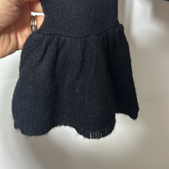 Nanette Lepore Ruffle Open Front Cardigan Sweater Merino Wool Womens Large - Picture 4 of 6